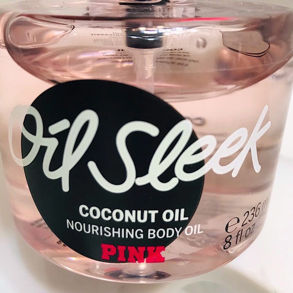 🆕🔥PINK OIL SLEEK NOURISHING COCONUT 🥥 OIL SMELLS SO GOOD&SILKY NWT - Picture 2 of 10